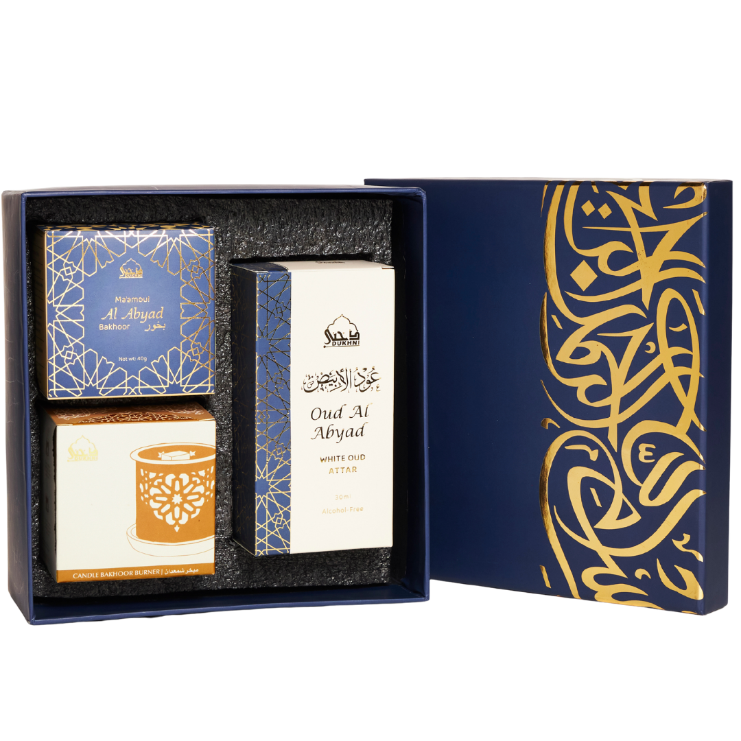 Buy White Oud Gift Set - Luxurious & Soothing Fragrance | Dukhni