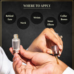 Dukhni Misk Rijali Attar Apply On Wrist Neck Inner Elbow For Long Lasting Fragrance Blended By Artisanals UK