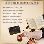 Enhance Prayer Time Eliminate Bad Odours Scent Your Clothes And Hair With Maamoul Bakhoor Variety Box And Burner UK