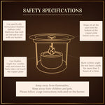 Safety Specifications While Using Dukhni Smokeless Burner Safe For Pets Kids UK