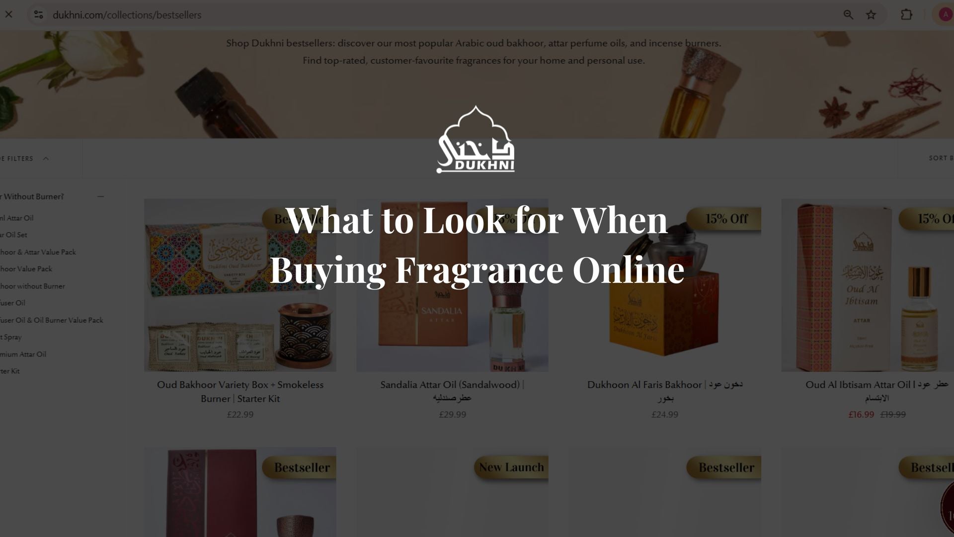 What to look for when buying fragrance online - UK