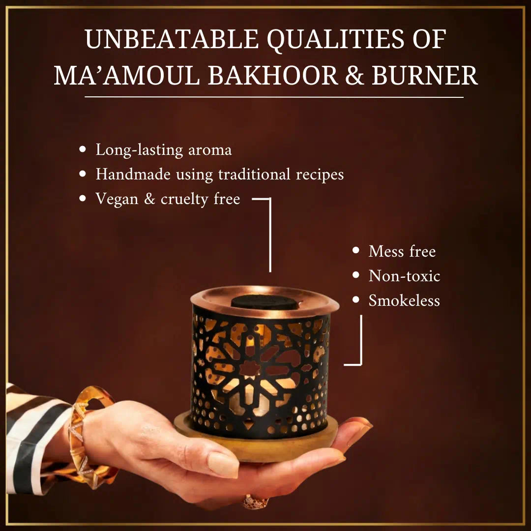 Ma'amoul Bakhoor Variety Box with Smokeless Burner + Refill Pack