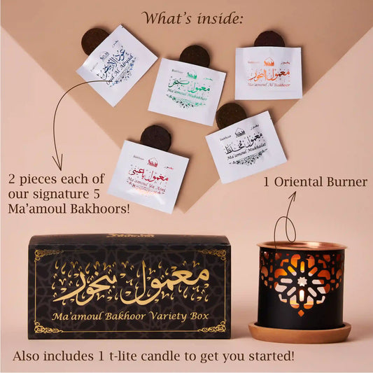 Easy to use traditional bakhoor for home and gifting 