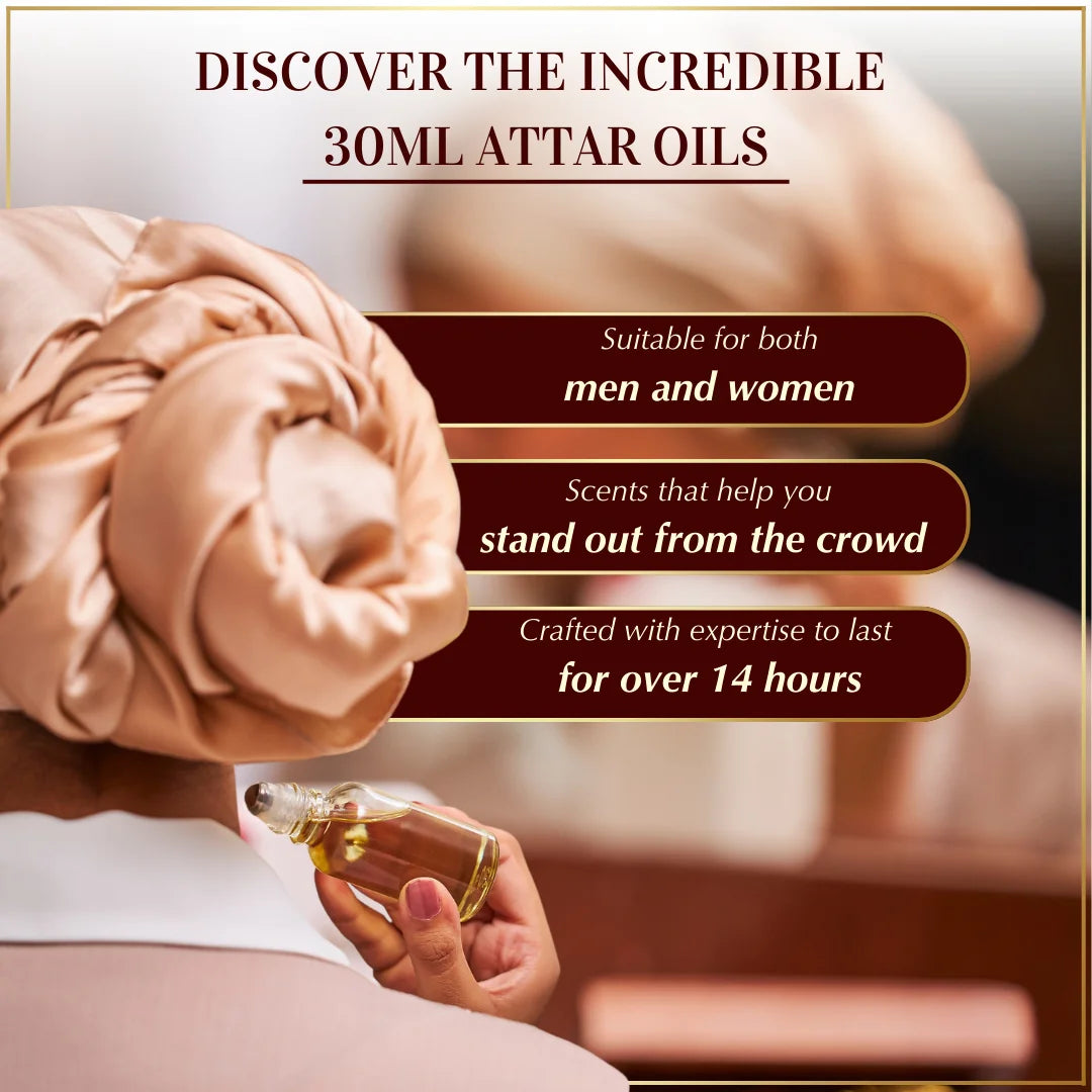Rose Attar 30ml Attar Oil | Arabic pure rose roll on oil