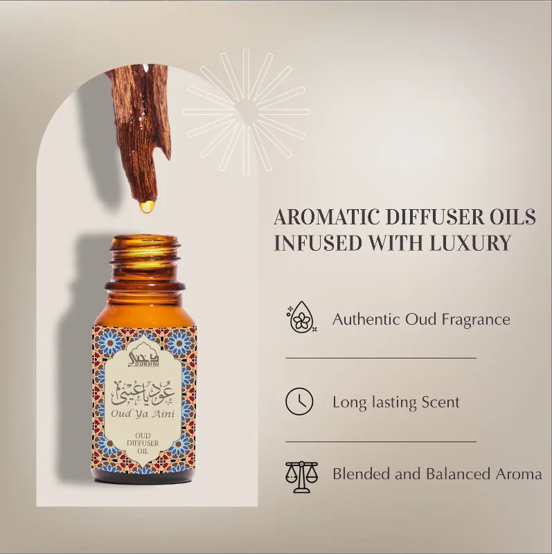 3 10ml Zesty Essential Oil Blend Authentic Oud Fragrance And Oil Burner Long Lasting For Relaxation UK