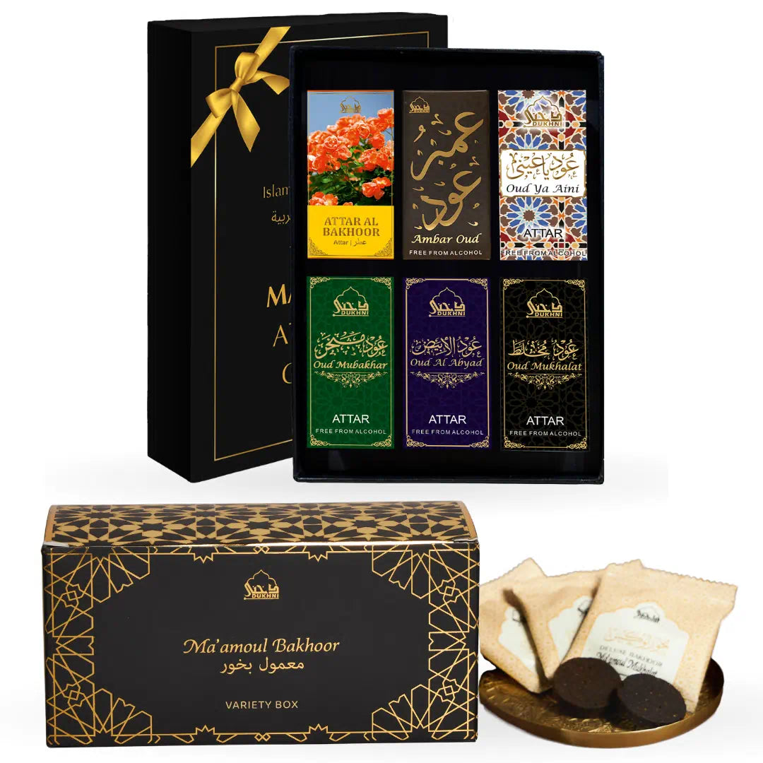 Ma'amoul Bakhoor Variety Box + Ma'amoul Attar Oil Set