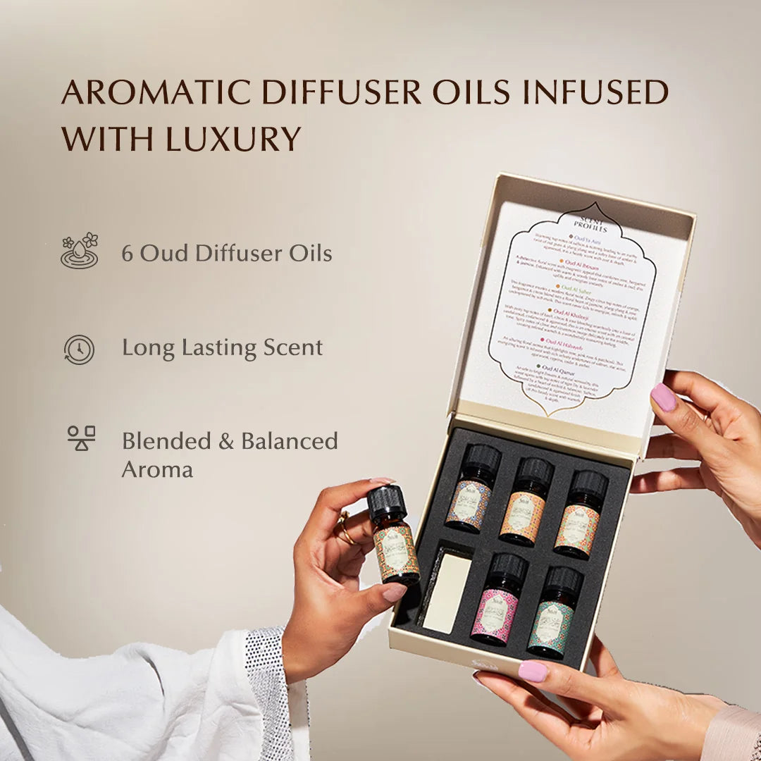 6 10ml Essential Oil Blends Authentic Oud Fragrance Long Lasting For Relaxation UK
