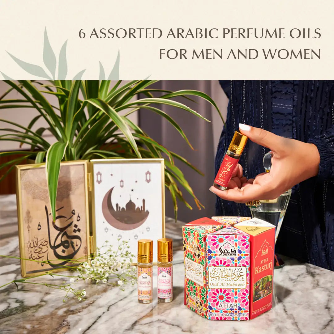 Assorted attar oils for men and women