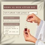 6ml Dehn Al Oud Attar Oil Non Alcoholic Arabic Attar Oil By Dukhni Blended By Experts Smokey Oud Perfume Oil UK