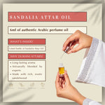 6ml Sandalia Premium Attar Sandalwood Based Attar Tobacco Cedarwood Musk Perfume UK
