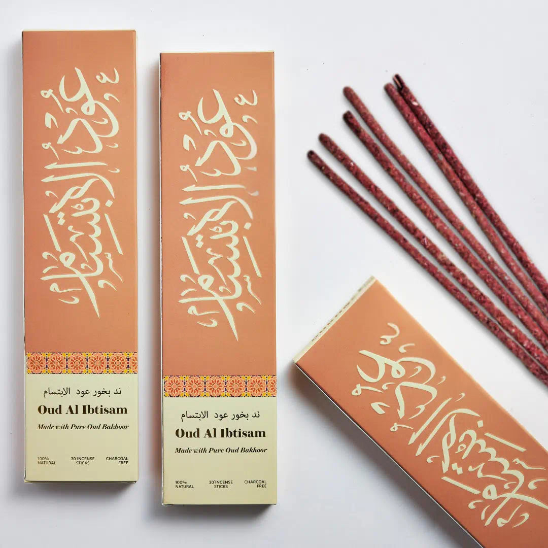Oud Al Ibtisam Bakhoor Sticks Set| Arabic Pure Oudh Incense
