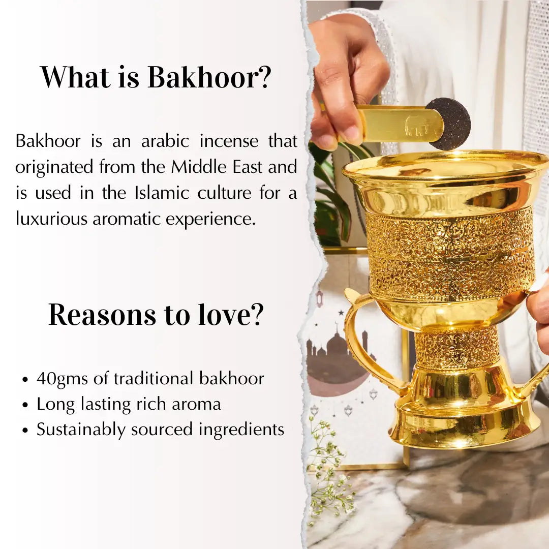 Authentic Arabic Incense From Middle East 40 Grams Maamoul Bakhoor Long Lasting White Oud Bakhoor Premium Quality UK