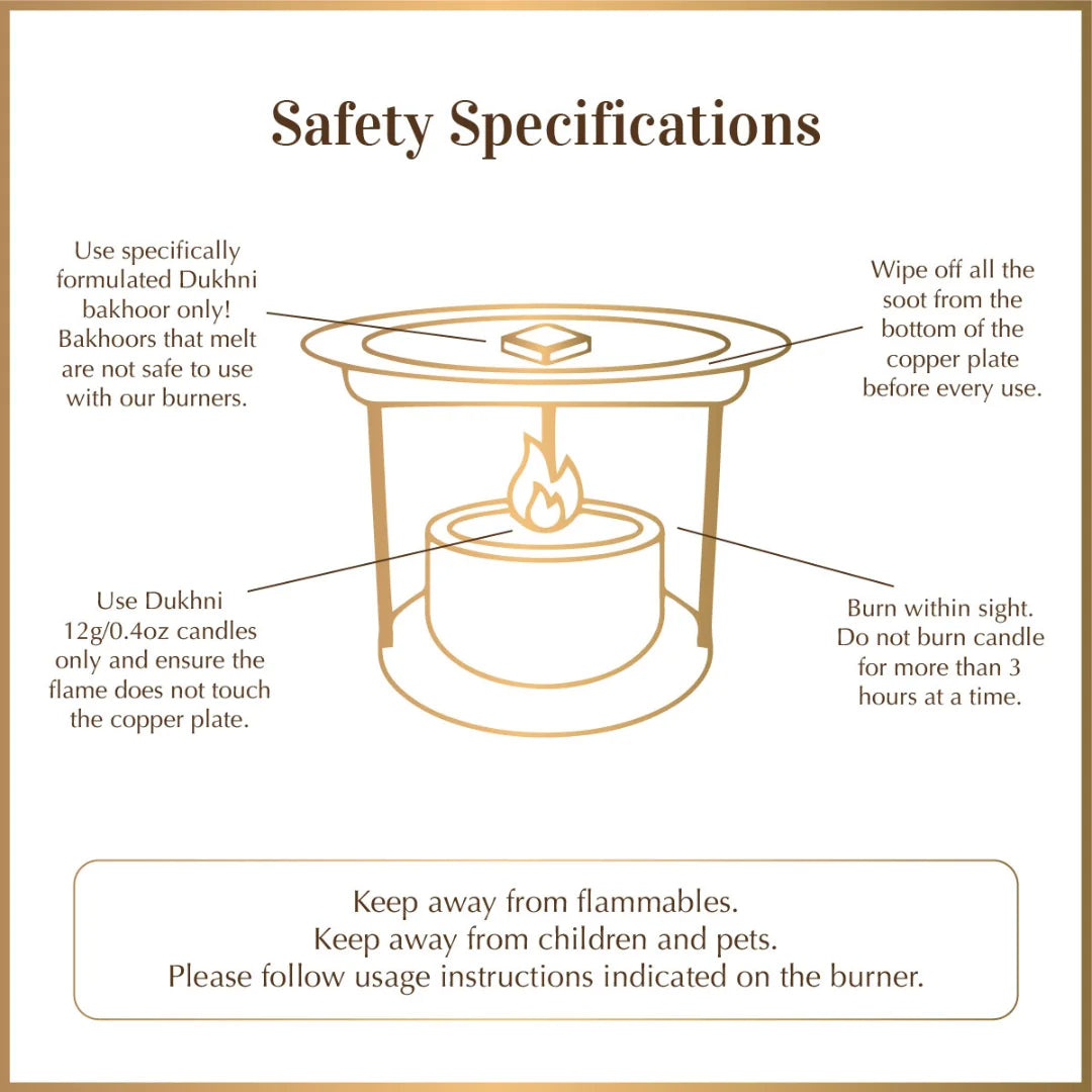 Safe to use bakhoor for home and gifting with smokeless burner