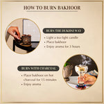 Burn Dukhni Oud Bakhoor With Dukhni Burner Charcoal Electric Burner Incense Bricks Home Fragrance Ramadan Gifts UK