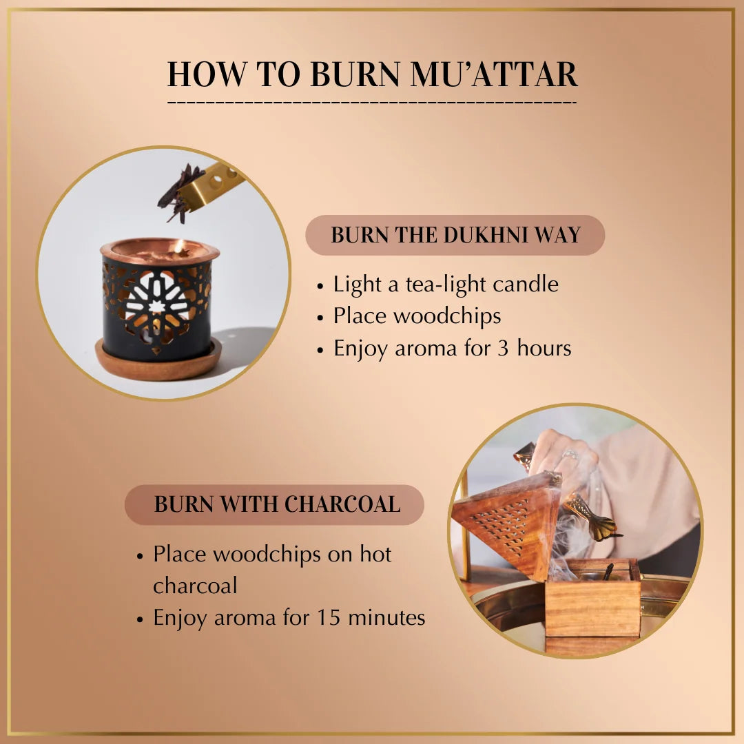 Burn Oud Khaleeji Muattar Bakhoor On Dukhni Smokeless Burner Or Charcoal To Scent Your Space UK
