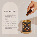Burn Oudh Qamar Diffuser Oil Using Dukhni Oil Burner During Prayer For Wonderful Aroma Perfect For Gifting UK