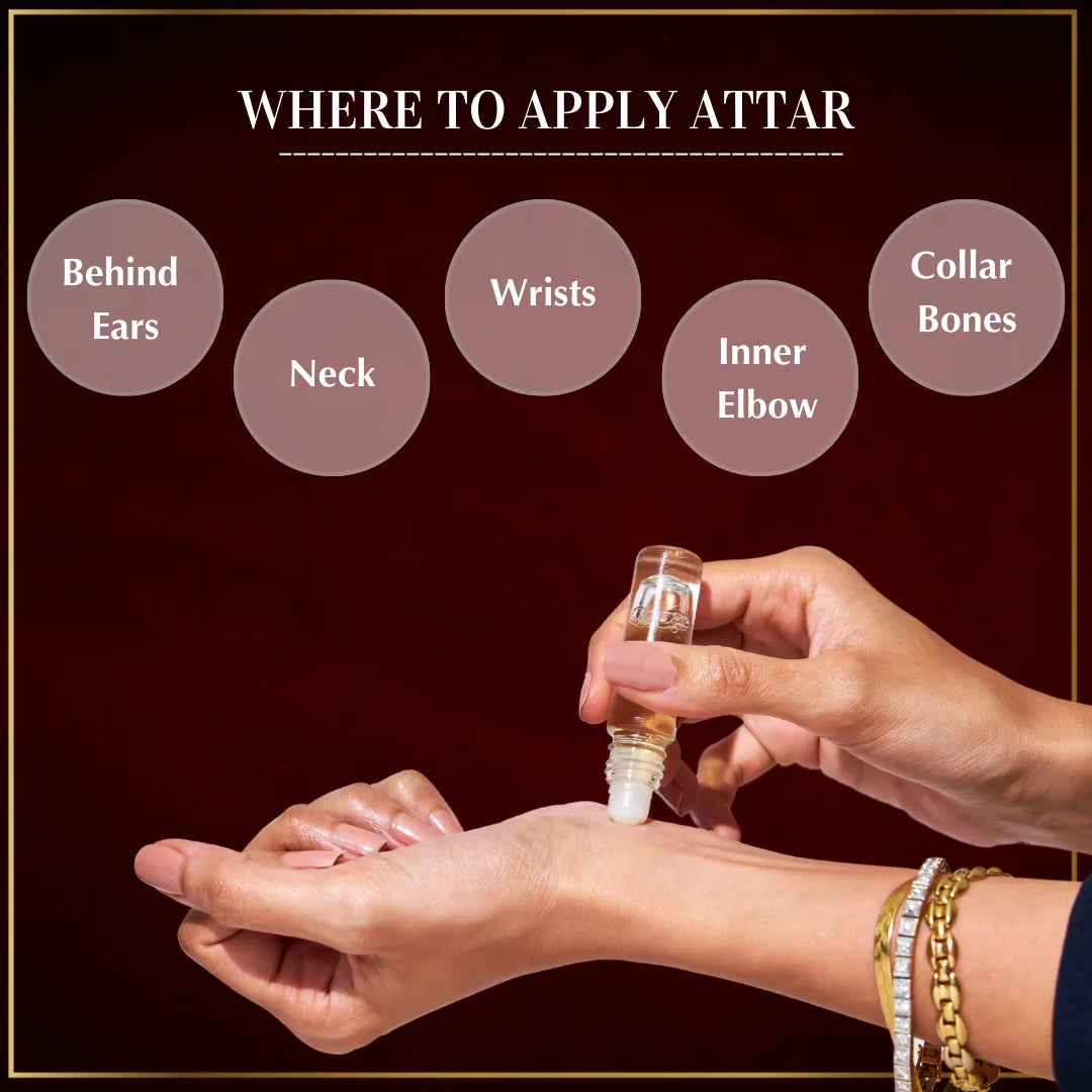 Dukhni Arabic Attars In Luxury Attar Set Apply On Wrist Neck Inner Elbow Collar Bone Long Lasting Fragrance UK