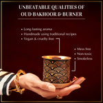 Dukhni Oud Bakhooor Long Lasting Handmade Cruelty Free And Non Toxic Mess Free Smokless Burner    