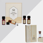 Dukhni Oud Diffuser Oil Gift Set For Home Office Misk Rijali Attar Oil Combo Ramzan Gift UK