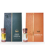 Dukhni Oud Faten Attar Oil And Sandalia Attar Oil Combo Eid Gift UK