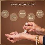 Dukhni Premiere Attar Set Apply On Wrist Neck Inner Elbow Collar Bone For Long Lasting Fragrance UK
