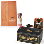Dukhni Maamoul Bakhoor Variety Box With Burner And Sandalia Attar Oil Combo Eid Gift UK