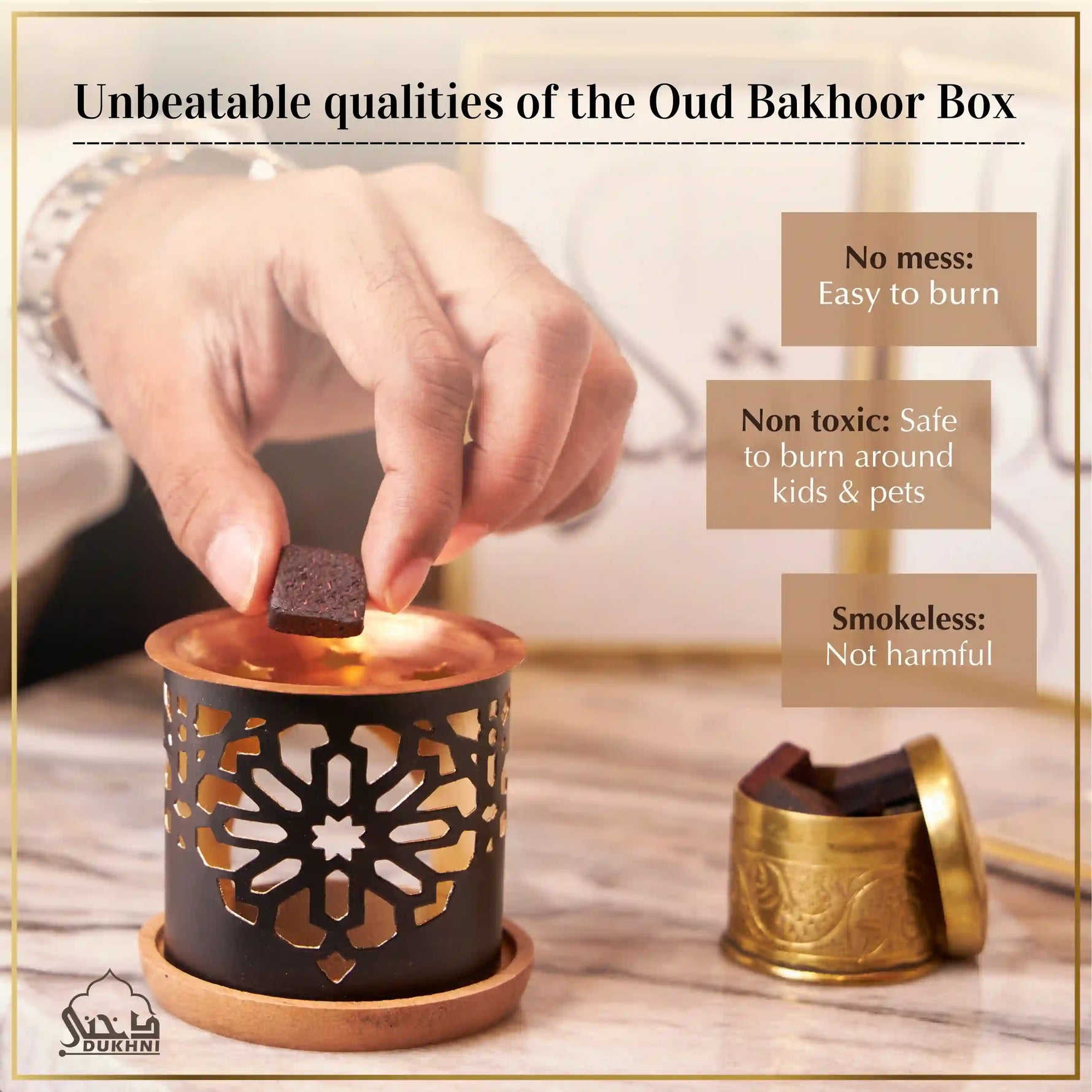 Easy to use bakhoor for home from Arabia