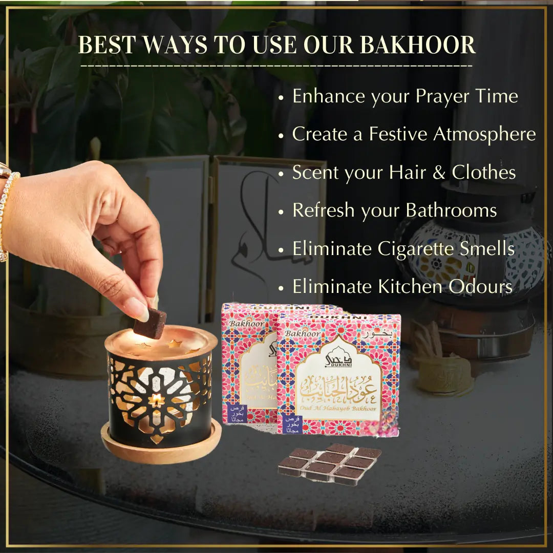Enhance Prayer Time Eliminate Bad Odours Scent Your Clothes And Hair With Oud Al Habayeb Bakhoor And Burner UK