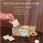 Get 40 Pieces Of Bakhoor 10 Scents With Smokeless Burners Authentic Arabic Incense Luxurious Premium Scents    