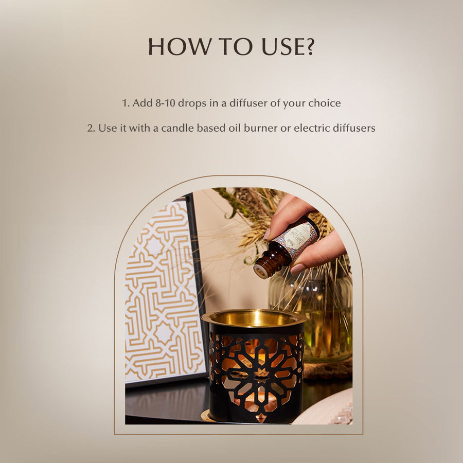 Oud Essential Oil Diffuser Gift Set | 6 x 10ml Arabic Oil – Dukhni ...