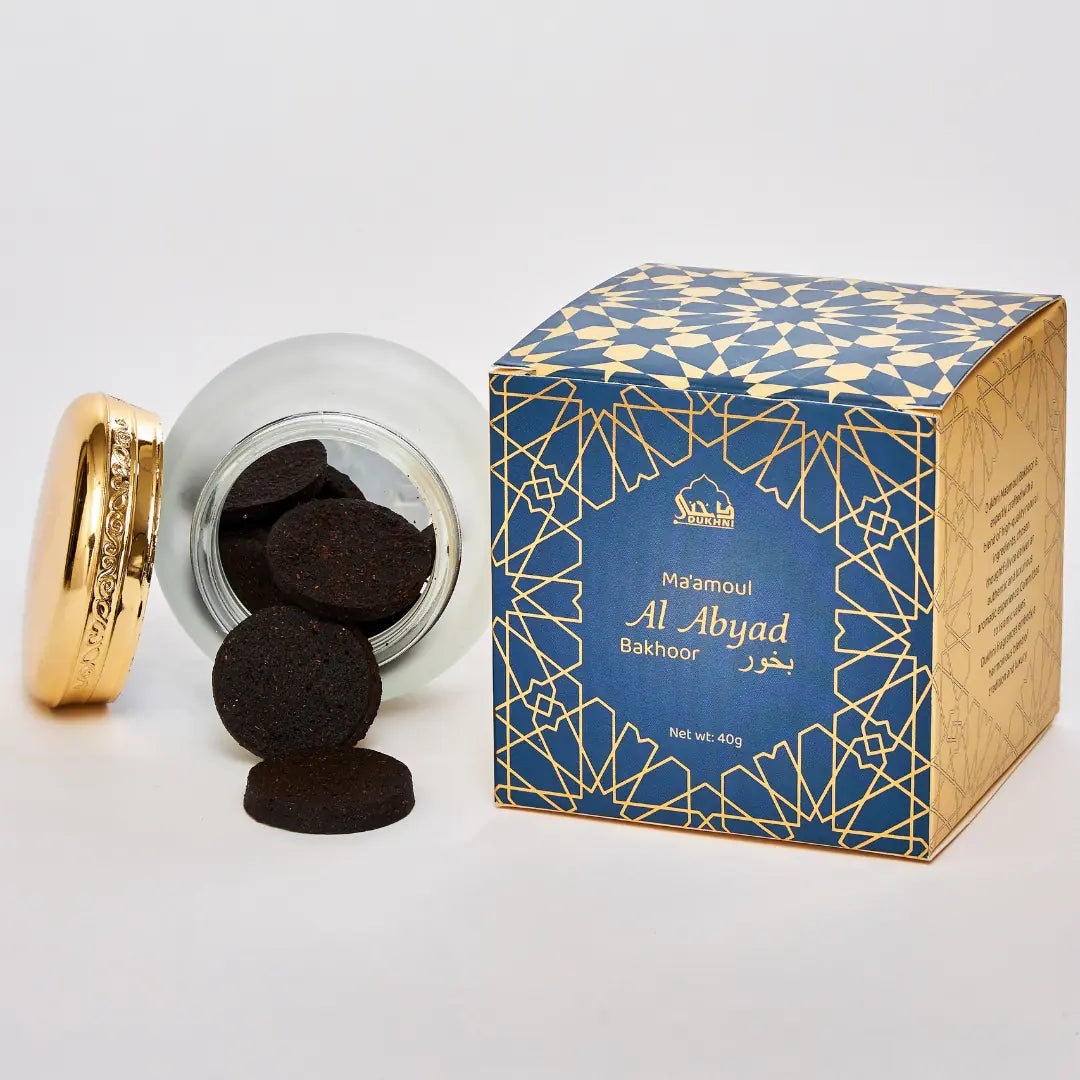 Ma'amoul Al Abyad Bakhoor | Premium White Oudh Incense Jar