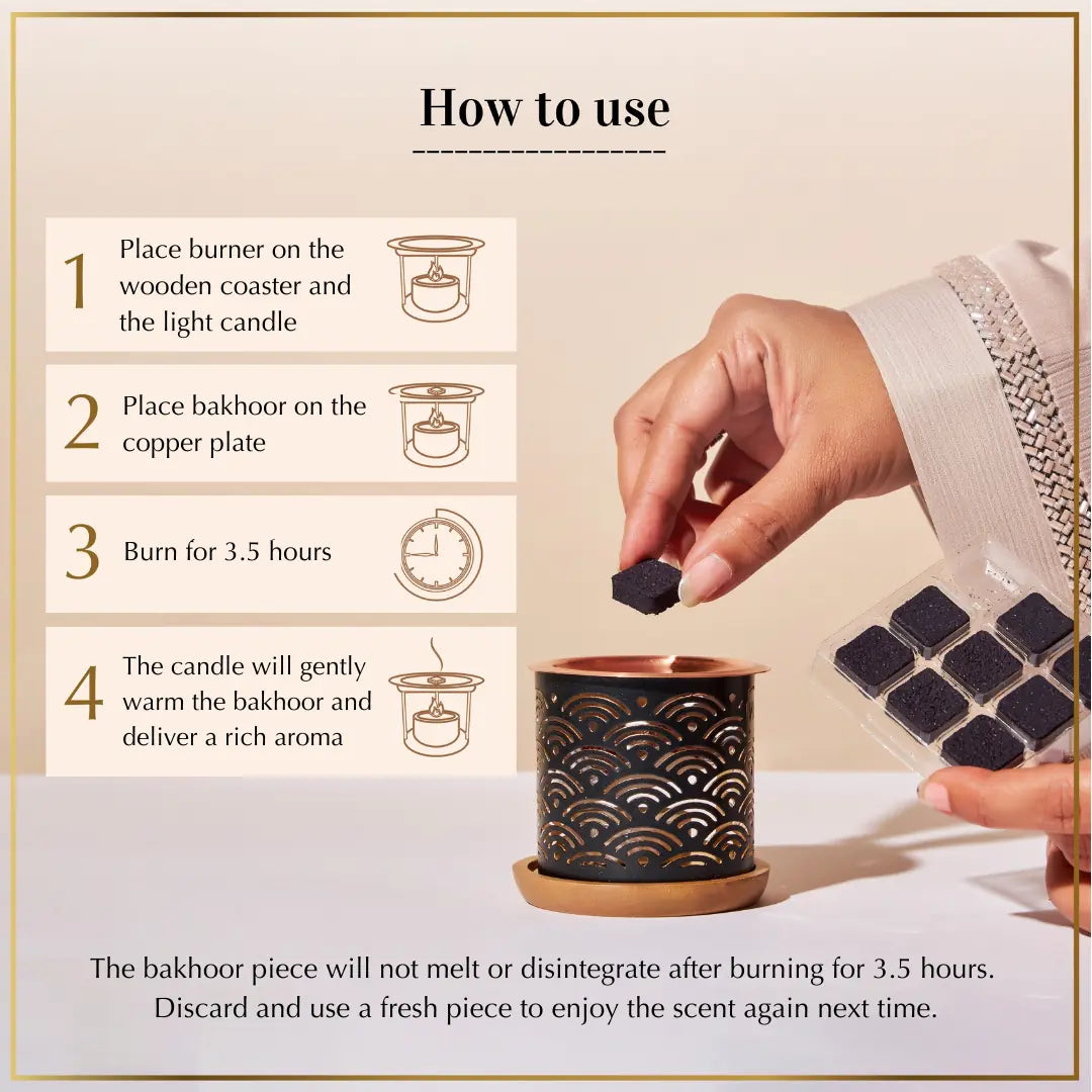Easy to use bakhoor for home from Arabia
