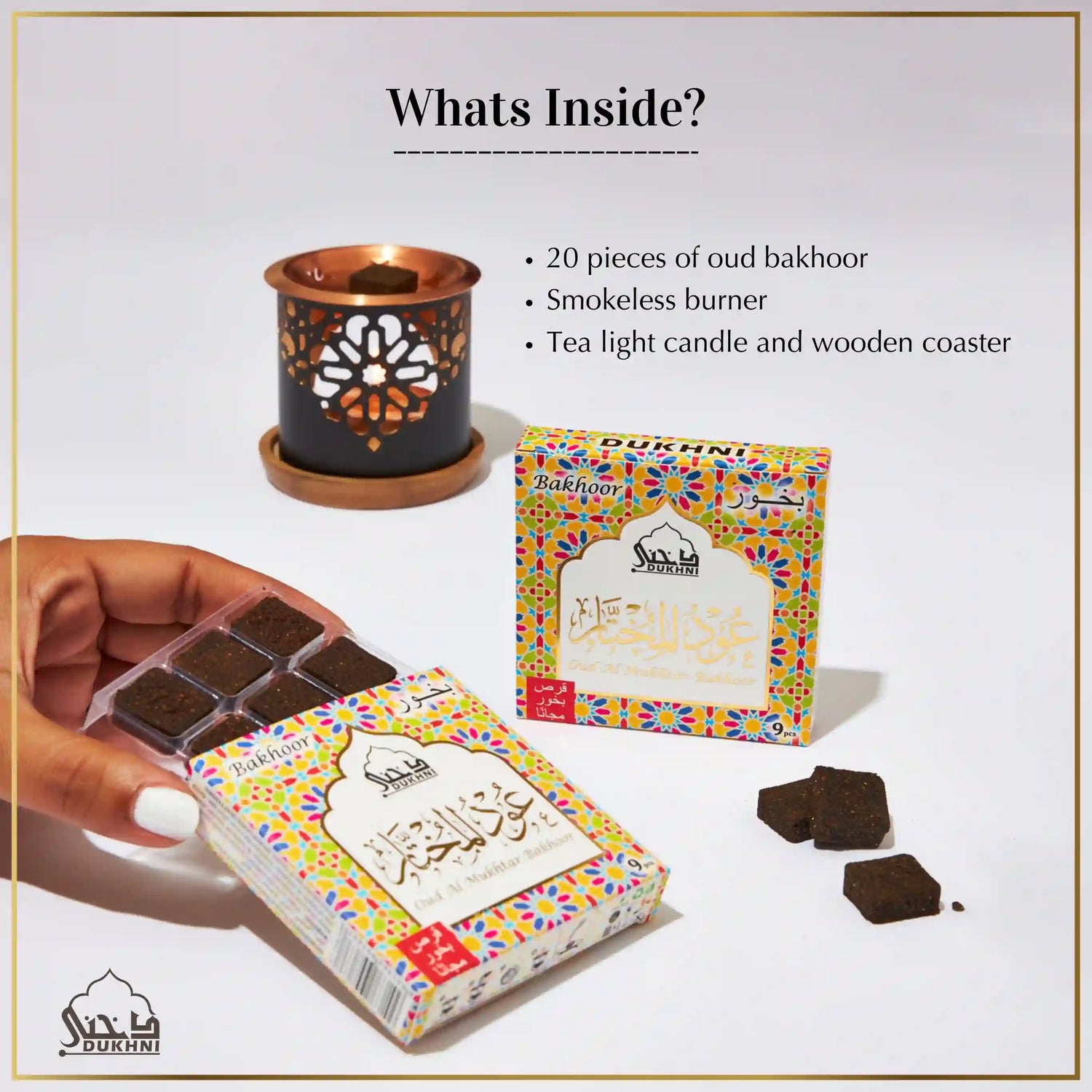 Oud Al Mukhtar Bakhoor + Smokeless Burner