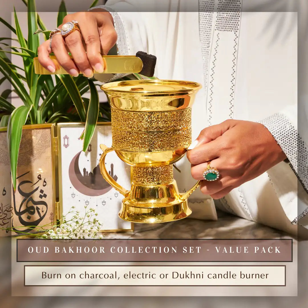Oud Bakhoor Collection Set Pure Natural Halal Cruelty Free Vegan Bakhoor To Burn On Charcoal Electric Burner UK