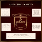 Safety Specifications While Using D hni Rainbow Smokeless Burner Safe For Pets Kids  
