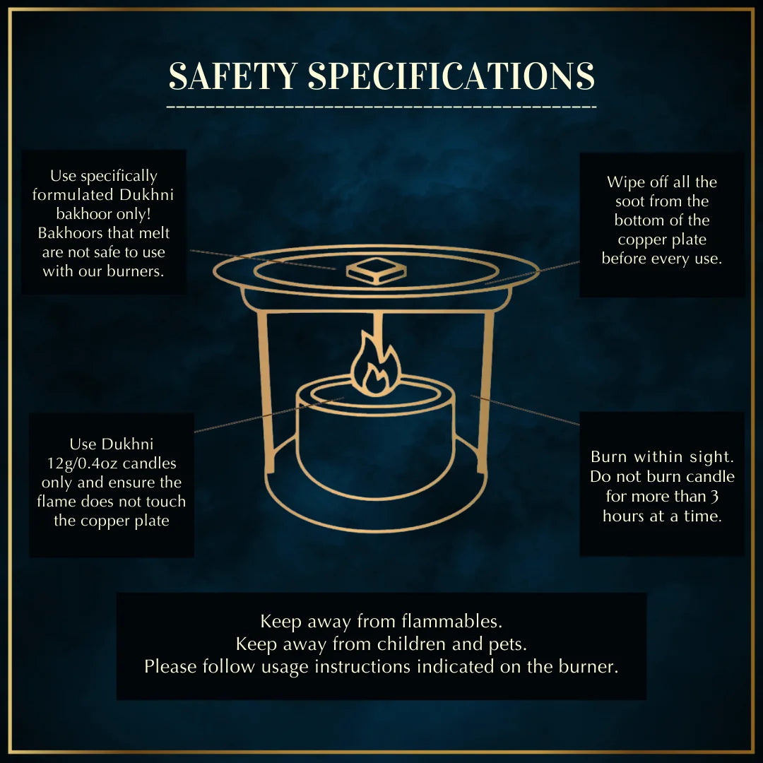 Safety Specifications While Using Dukhni Smokeless Burner Safe For Pets Kids UK
