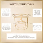 Safety specifications while using dukhni smokeless burner 
