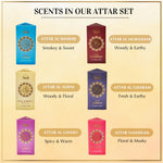 Scent Description Floral Spicy Woody Earthy Scents In Dukhni Yemeni Attar Set Assorted Scents Perfect Gift For Eid UK